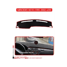 Mercedes W210 1995-2002 E200torpido Koruma Halısı Kırmızı Kenar