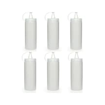 Titiz Şeffaf Plastik Sızdırmaz Kapaklı Fişek Sosluk 700 ML X 6'lı