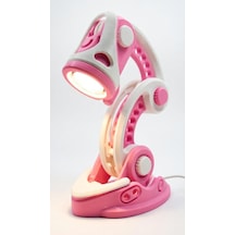 Retro-futuristik Hareketli Masa Lambası 3d Yazıcı Baskı Özel Tasarım Ofis Ve Gamer Aydınlatma Pembe
