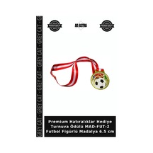 Premium Hatıralıklar Hediye Turnuva Ödülü Mad-fut-2 Futbol Figürlü Madalya 6.5 Cm Diğer