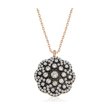 Gümüş Çiçek Desenli Elmas Montür Kolye (510926049) Gümüş Çiçek Desenli Elmas Montür Kolye (510926049)