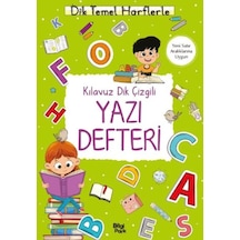 Kılavuz Dik Çizgili Yazı Defteri Büyük Boy - Yqbx-718437