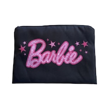 Schulzz Barbie Clutch Çok Amaçlı Makyaj Çantası 15 X 24 Cm Siyah