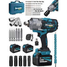 Dragro Alman DRG-1400 Pro 1400 Nm Kademeli Yüksek Torklu Somun Bijon Sökme Matkap Akülü Vidalama Kömürsüz Motor M