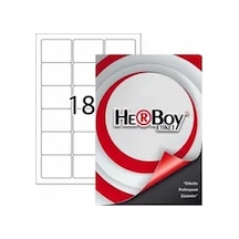 Herboy Etiket-laser 63.5x46.6 Mm Beyaz -hb-1018 Sln