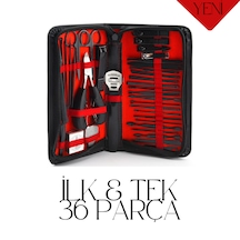 Çantalı Paslanmaz Çelik 36lı Manikür&pedikür Set 36 Parça