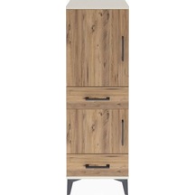 Arges Dolap 3 Raflı 2 Çekmeceli 2 Kapaklı 44x30x134 Aytaşı-çam Aytaşı