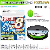 Owner Kizuna 56117 Pe 135m Alb Construction X8 Super Chartreuse 0,10 mm