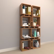 Rafkestir Kavela Suntalam Kitaplık ( 86 X 178 Cm ) Bambu ( Parlak )