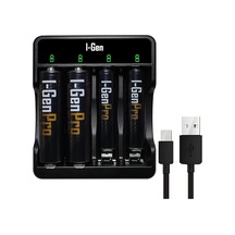 G421 4'lü Pil Şarj Aleti + 2 Adet Aa Pro 2950 Mah + 2 Adet Aaa Pro 1100 Mah Şarjlı Kalem Pilli Set 1.2v Ni-mh