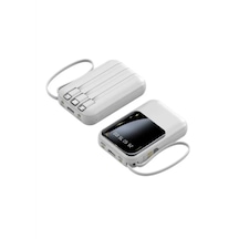 Kablolu Taşınabilir Pratik 10000 Mah Powerbank Led Göstergeligüç