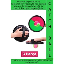 Çocuk Yetişkin El Göz Koordinasyon Gelişimi Yapışkan Cırtlı Top Yakalama Eğlenceli Catch Ball Oyunu