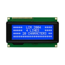 20x4 Mavi Arka Aydınlatmalı Karakter Lcd Ekran 5v