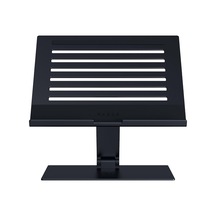 Adjustable Laptop Stand - 18 İnç'e Kadar Dizüstü Bilgisayarlar İçin Üretilmiş Ergonomik Yüksekliği Ayarlanabilir Dizüstü Bilgisayar Standı Alüminyum Siyah