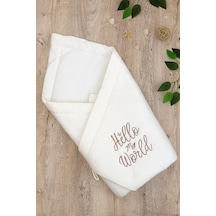 Kız Erkek Bebek Unisex Lüks Kundak Battaniye Stl6753 Beyaz - Fuşya