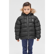 Benitto Kids Benittokids Erkek Çocuk Natürel Kürklü Mont 51289-siyah Siyah