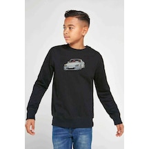 Tshirthane S 2000 Baskılı Unisex Çocuk Siyah Sweatshirt