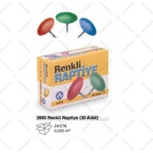 Dayanıklı, Paslanmaz Kaliteli RENKLİ RAPTİYE