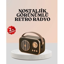 Buğz Bluetooth Lu Retro Radyo Fm Destekli Nostaljik Hoparlör