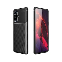 Mobilteam Redmi K40 Gaming Kılıf Negro Silikon Kapak - Siyah Siyah