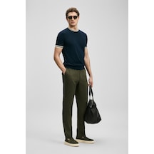Lufian Karl Smart Erkek Chino Pantolon Slim Fit Yeşil Yeşil 111190363100600