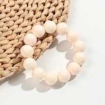 Fishsheep Bohem Tarzı Akrilik Yuvarlak Boncuklu Esnek Bilezik - Kadın Boho Takı 2025 Hediyealtın-renk Altın-renk