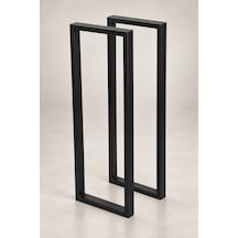 Metal Bar Masası Dresuar Konsol Çok Amaçlı Masa Ayağı 2 Adet Ayak 87 Cm Mobilya Ayağı Siyah