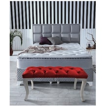Bordo Chester Model Babyface Kumaş Bench&koltuk&tabure&pofuduk Yatak Odası Takımı Ucu&önü Puff