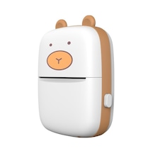 Xianwen Mengtuo Yeni Mini Bluetooth Taşınabilir Yazıcı Beyaz