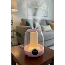 Glr K07 Pembe Çift Spreyli Ultrasonik Sessiz Hava Nemlendirici Ve Gece Lambası 3l Kapasite