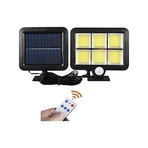 120 Cob Led Solar Panelli 3 Modlu Duvar Lambası Uzaktan Kumandalı Mz-302k Diğer
