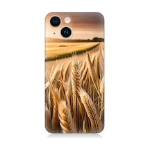 Apple Uyumlu  iPhone 13 Mini Silikon Kılıf Buğday Başak Tarlası