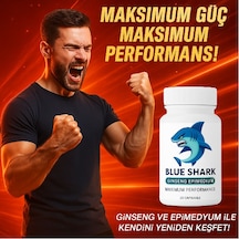Blue Shark Erkeklerin Cinselliğine Performansina 20 Li Takviye Ginseng & Epimediyum Içerikli