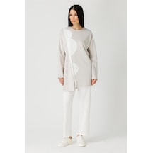 Oysh Kumaş Pantolon Bluz Takım Taş-taş Taş