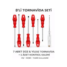 Senbang 7 Li Tornavida Seti Düz & Yıldız Tornavida + Kontrol Kalemi Ev Ve Hobi Kullanımı -