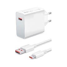 120watt Turbo 1 X Usb-a 1 Mt A To C Kablolu Duvar Şarj Aleti Ac109 68762312