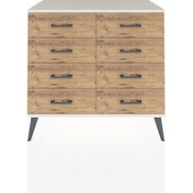 Hyperion Şifonyer 8 Çekmeceli 88x44x80 Antrasit-aytaşı/çam Aytaşı/çam