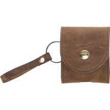 Airpods 2.Nesil Uyumlu Deri Kılıf Mai Snap G2 Antik Kahverengi