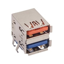 2 Port Usb-a 3.0 Dişi Konnektör Pcb Tipi