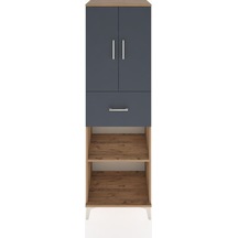 Hyperion Dolap 4 Raflı Tek Çekmeceli 2 Kapaklı 60x44x195 Çam-... Çam