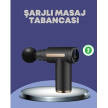 Zengemtx Sporcu Kas Masaj Tabancası 6 Kademe Güçlü Titreşim 4 Başlık Şarjlı Masaj Aleti Çok Renkli