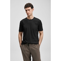 Lufian Nuvor Erkek T-shirt 111020319 Siyah