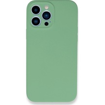 Newface Apple iPhone Uyumlu 13 Pro Max Kılıf Lansman Legant Silikon Glblseme - 81 - Yeşil