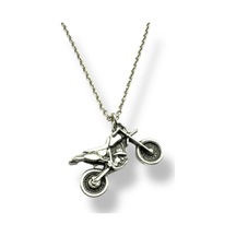 Vintage Motosiklet Figürlü Kolye Motor Tutkusunu Taşıyan Unisex Zincir Aksesuar Çok renkli