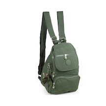 Küçük Boy Krinkıl / Klinkır Su Geçirmez Uzun Askılı Çok Gözlü Günlük Kadın Sırt Çantası Yeşil 12-4g Yeşil