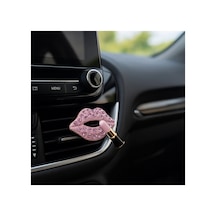 Pembe Dudak Ve Ruj Araba Klima Süsü Glamlips Lüks Araç Klipsi Süslemeleri Araç Içi Araç Aksesuar
