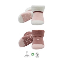 Bistyle Puanlı Kaymaz Havlu Soket Çorap 2'li Bs10502 Pudra Pembe Pudra - Pembe Bistyle Puanlı Kaymaz Havlu Soket Çorap 2'li Bs10502 Pudra Pembe Pudra - Pembe