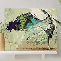 Sayılarla Boyama Tuval Seti 40x50 Cm - Balerin, Fırça Ve Boya Dahil