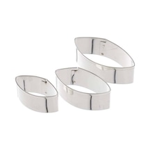 Metal Kurabiye Kalıbı Oval 3lü