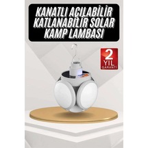 Güneş Enerjili Katlanır Lamba 5 Kanatlı Usb Şarjlı Diğer